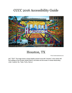 CCCC 2016 Accessibility Guide Houston, TX