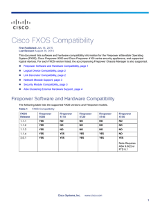 Cisco FXOS Compatibility