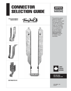 Connector Guide for Trus Joist Products
