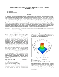 the effect of earthing of cable sheaths on fault