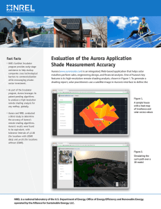 NREL - Aurora Solar