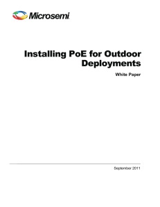 Installing PoE for Outdoor Deployments