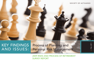 Process of Planning and Personal Risk Management