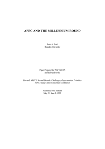 apec and the millennium round
