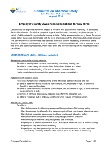 Employer`s Safety Awareness Expectations for New Hires