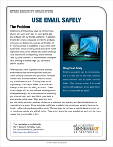 USE EMAIL SAFELY