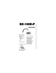 BZ-100 Dual Voltage Power Pack