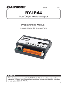 RY-IP44 Instructions