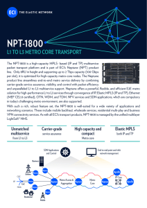 NPT 1800 Product Note