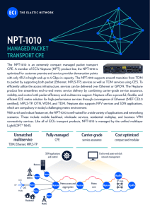 NPT 1010 Product Note