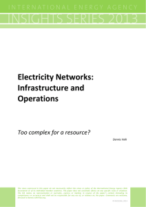 Electricity Networks: Infrastructure and Operations