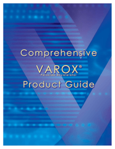 Brochure - VAROX® Peroxide Brochure, Crosslinking Agents for the