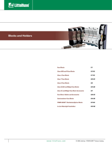 Blocks and Holders - Mouser Electronics