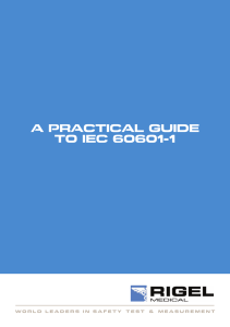 A Practical guide to IEc 60601-1 - Biomedical Test Equipment from