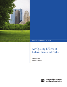 Air Quality Effects of Urban Trees and Parks