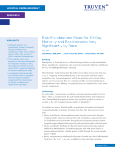 Risk-Standardized Rates for 30-Day Mortality