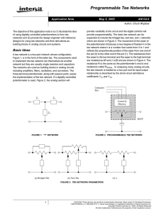 AN134 : Programmable Tee Networks