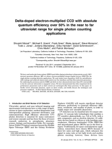 Delta-doped electron-multiplied CCD with absolute quantum