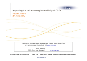 Improving the red wavelength sensitivity of CCDs