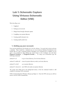 Lab 1: Schematic Capture Using Virtuoso Schematic Editor (VSE)