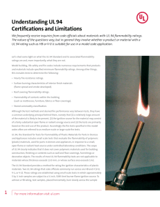 Understanding UL 94 Certifications and Limitations