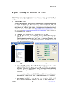 Capture Uploading and Waveform File Format