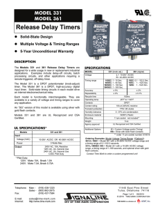 Release Delay Timers