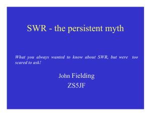SWR - the persistent myth