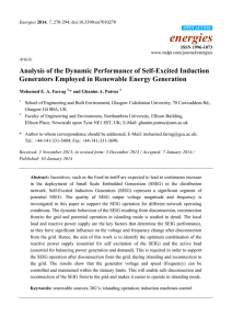 Analysis of the Dynamic Performance of Self