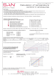 Calculation Form - San Electro Heat A/S