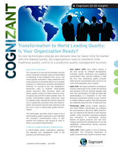 Transformation to World Leading Quality: Is Your