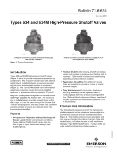 Types 634 and 634M High-Pressure Shutoff Valves