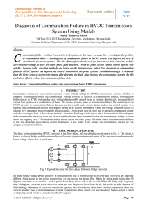Diagnosis of Commutation Failure in HVDC Transmission System