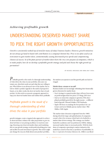 understanding deserved market share to pick the right growth