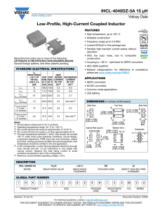 IHCL-4040DZ-5A 15 μH Low-Profile, High