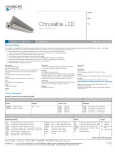 Chrysalite LED - Winona Lighting