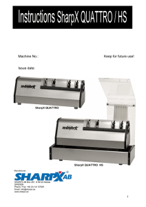 Instructions SharpX QUATTRO / HS