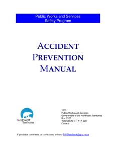 Accident Prevention Manual - Department of Public Works and