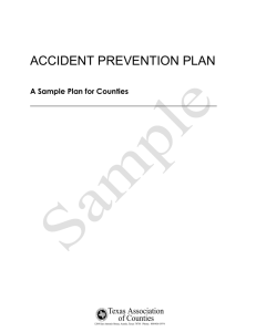 accident prevention plan - Texas Association of Counties