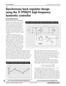 Synchronous buck regulator design using the TI TPS5211 high