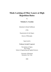 Mode Locking of Fiber Lasers at High Repetition Rates