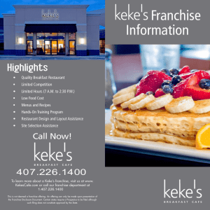 Keke`s Franchise Information