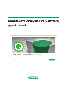 QuantaSoft™ Analysis Pro Software - Bio-Rad