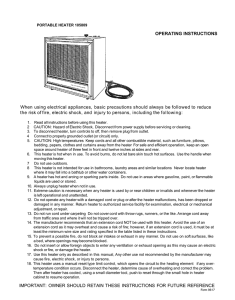 When using electrical appliances, basic precautions should always