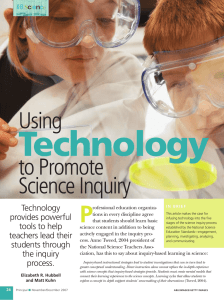 Using to Promote Science Inquiry