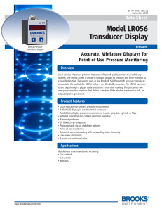 Model LR056 Transducer Display
