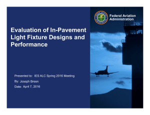 Evaluation of In-Pavement Light Fixture Designs and Performance