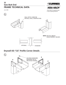 Curries Drywall Frame Tech Data