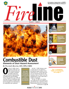 Combustible Dust - American Society of Safety Engineers