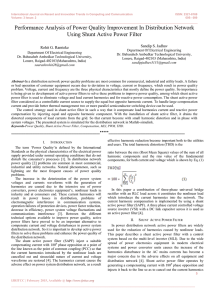 Performance Analysis of Power Quality Improvement In